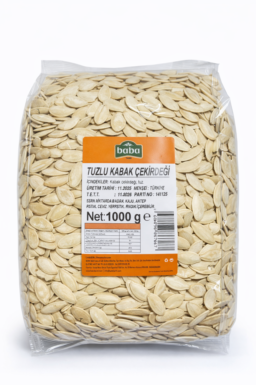 TUZLU KABAK ÇEKİRDEĞİ 1000 g